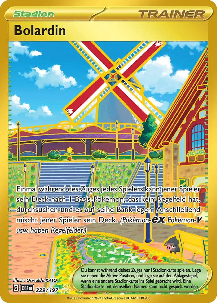 Bolardin 229/197 – Pokémon Obsidianflammen Karte