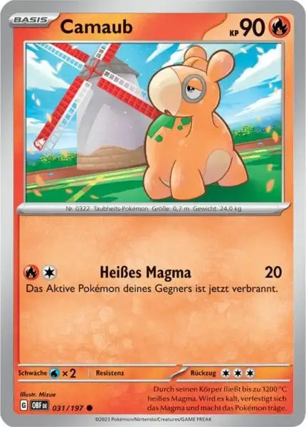 Camaub 031/197 – Pokémon Obsidianflammen Karte