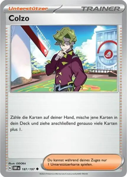 Colzo 187/197 – Pokémon Obsidianflammen Karte