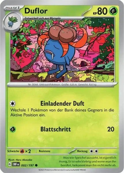 Duflor 002/197 – Pokémon Obsidianflammen Karte