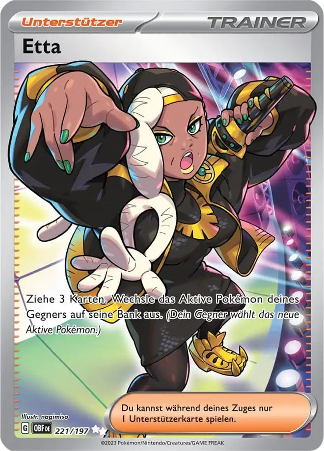 Etta 221/197 – Pokémon Obsidianflammen Karte