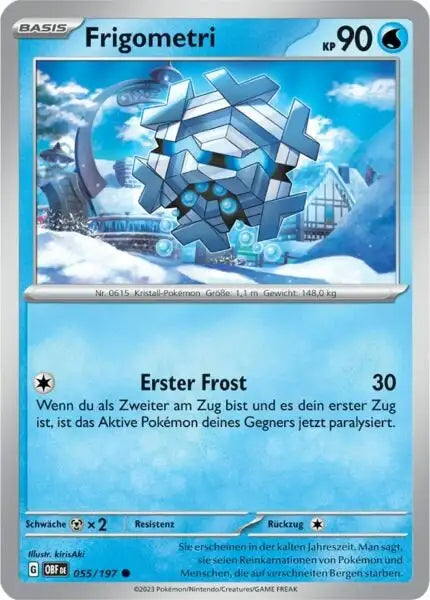 Frigometri 055/197 – Pokémon Obsidianflammen Karte