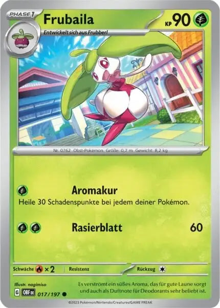 Frubaila 017/197 – Pokémon Obsidianflammen Karte