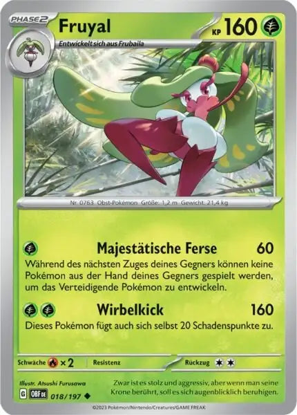 Fruyal 018/197 – Pokémon Obsidianflammen Karte