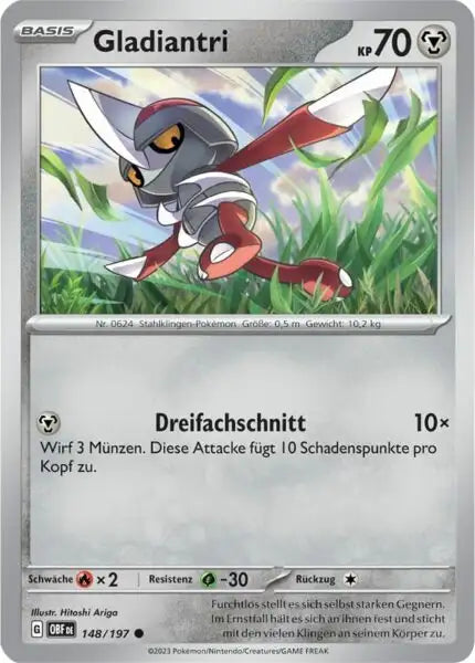 Gladiantri 148/197 – Pokémon Obsidianflammen Karte