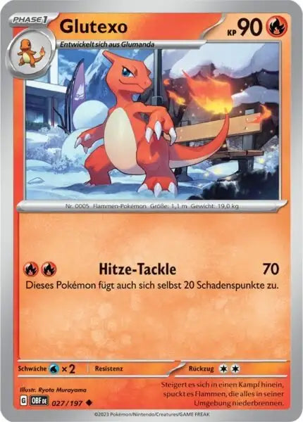 Glutexo 027/197 – Pokémon Obsidianflammen Karte