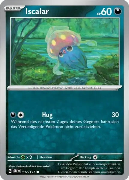 Iscalar 137/197 – Pokémon Obsidianflammen Karte