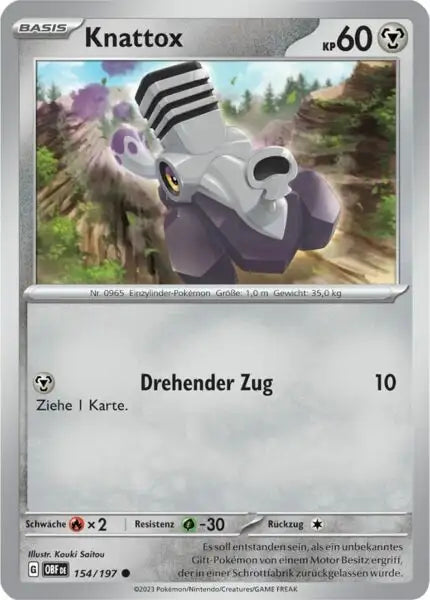 Knattox 154/197 – Pokémon Obsidianflammen Karte