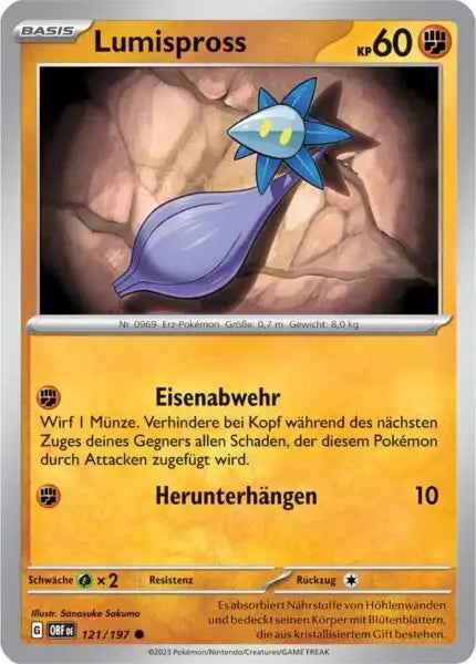 Lumispross 121/197 – Pokémon Obsidianflammen Karte