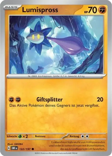 Lumispross 122/197 – Pokémon Obsidianflammen Karte