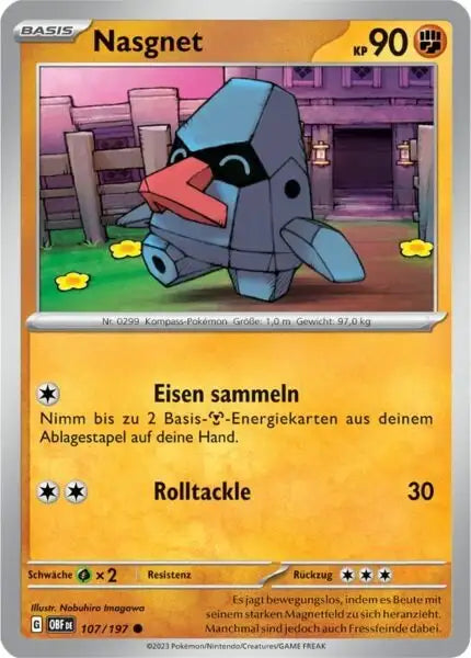 Nasgnet 107/197 – Pokémon Obsidianflammen Karte