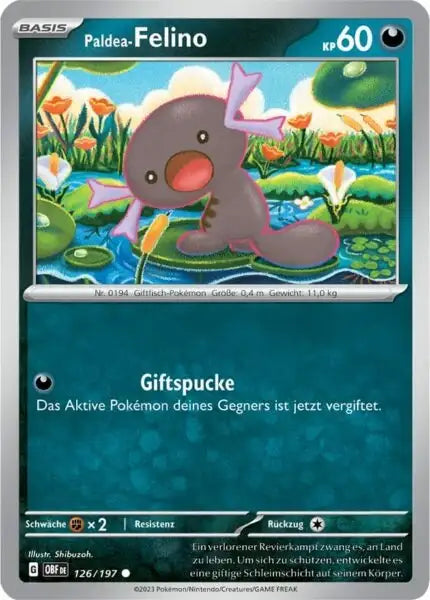 Paldea Felino 126/197 – Pokémon Obsidianflammen Karte