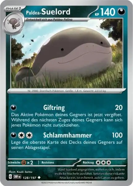 Paldea Suelord 128/197 – Pokémon Obsidianflammen Karte