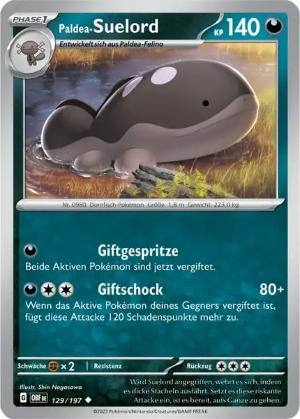 Paldea Suelord 129/197 – Pokémon Obsidianflammen Karte