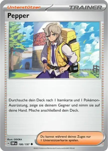 Pepper 186/197 – Pokémon Obsidianflammen Karte