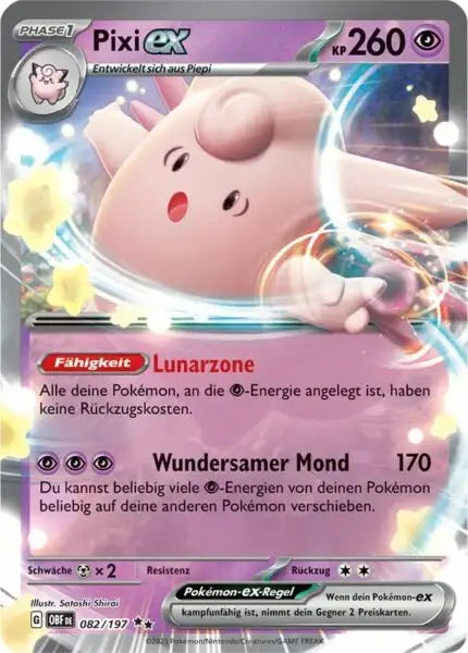 Pixi ex 082/197 – Pokémon Obsidianflammen Karte