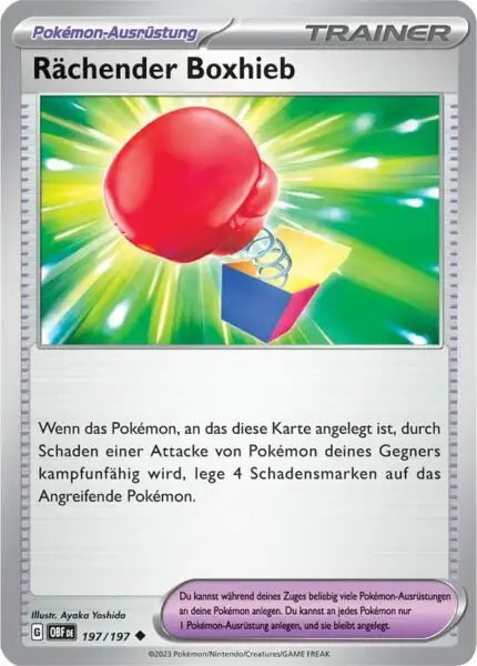 Raechender Boxhieb 197/197 – Pokémon Obsidianflammen Karte