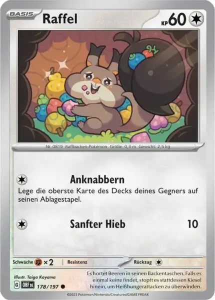 Raffel 178/197 – Pokémon Obsidianflammen Karte