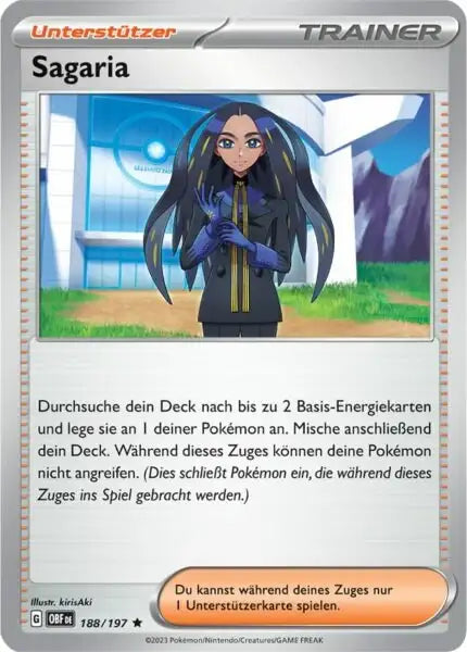 Sagaria 188/197 – Pokémon Obsidianflammen Karte