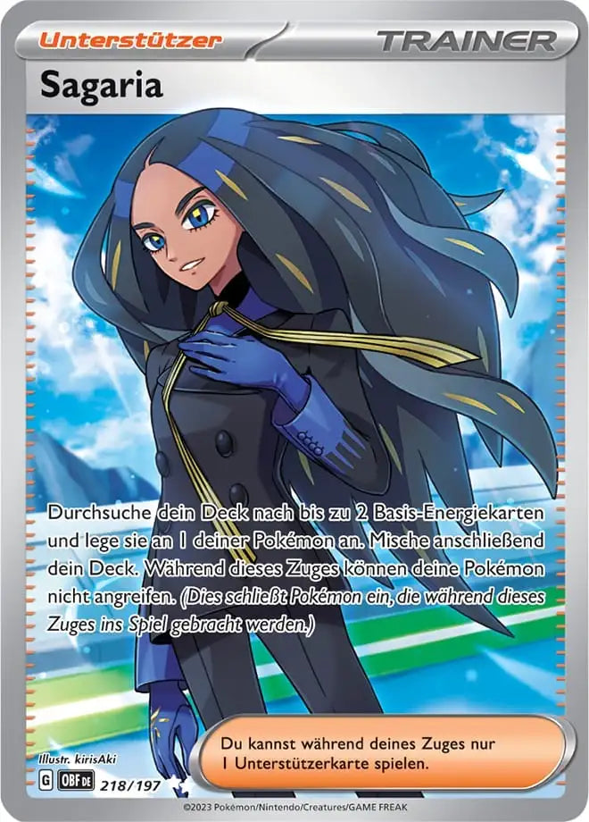 Sagaria 218/197 – Pokémon Obsidianflammen Karte
