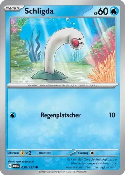 Schligda 058/197 – Pokémon Obsidianflammen Karte