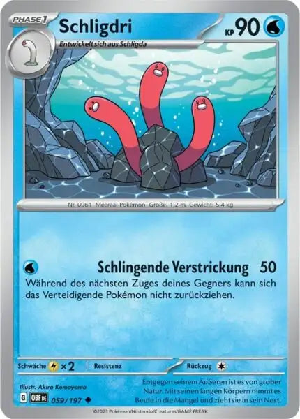 Schligdri 059/197 – Pokémon Obsidianflammen Karte