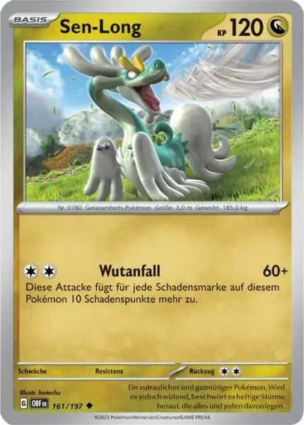 Sen Long 161/197 – Pokémon Obsidianflammen Karte