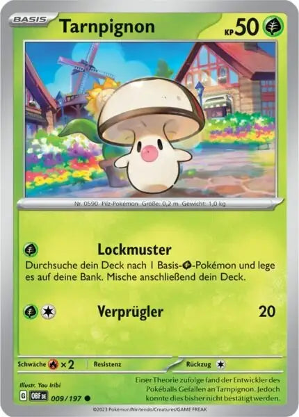 Tarnpignon 009/197 – Pokémon Obsidianflammen Karte
