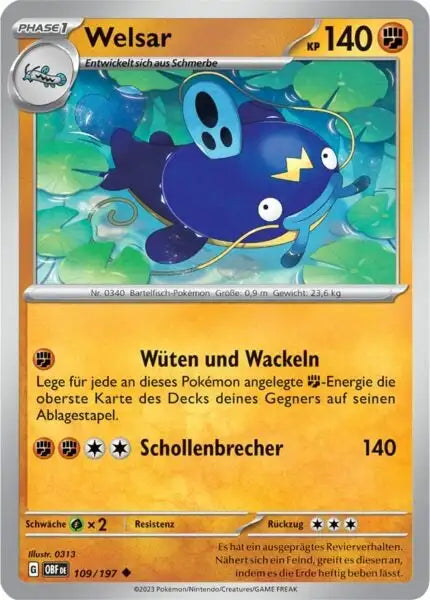 Welsar 109/197 – Pokémon Obsidianflammen Karte