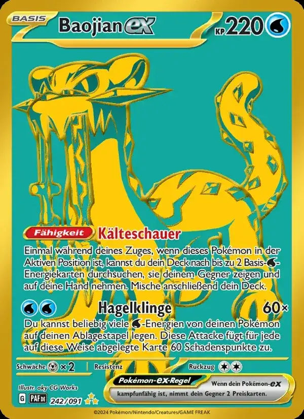 Baojian ex 242/091 – Pokémon Paldeas Schicksale Karte