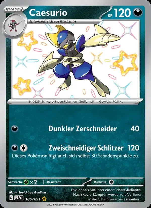 Caesurio 186/091 – Pokémon Paldeas Schicksale Karte