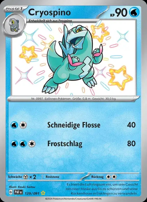 Cryospino 129/091 – Pokémon Paldeas Schicksale Karte