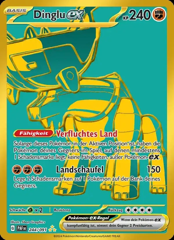 Dinglu ex 244/091 – Pokémon Paldeas Schicksale Karte