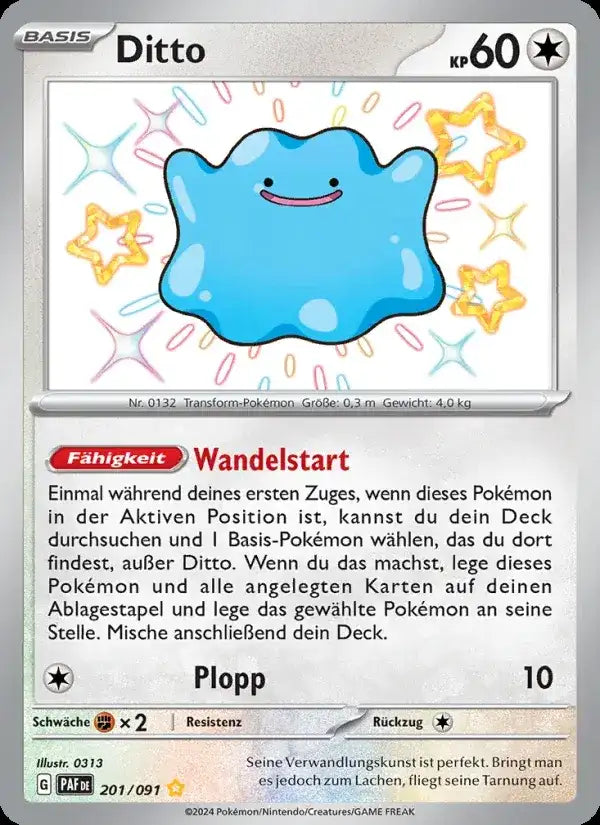 Ditto 201/091 – Pokémon Paldeas Schicksale Karte