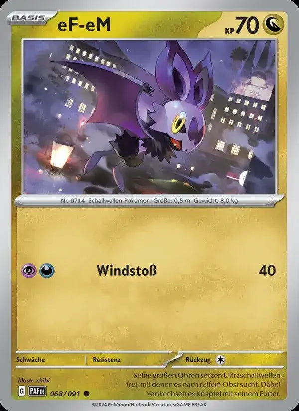 Ef em 068/091 – Pokémon Paldeas Schicksale Karte