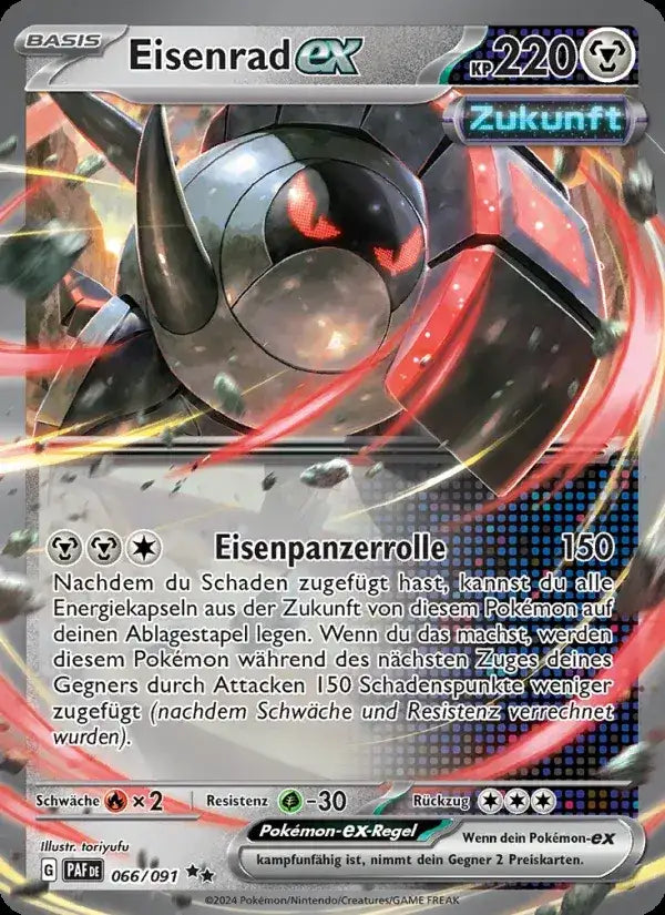 Eisenrad ex 066/091 – Pokémon Paldeas Schicksale Karte