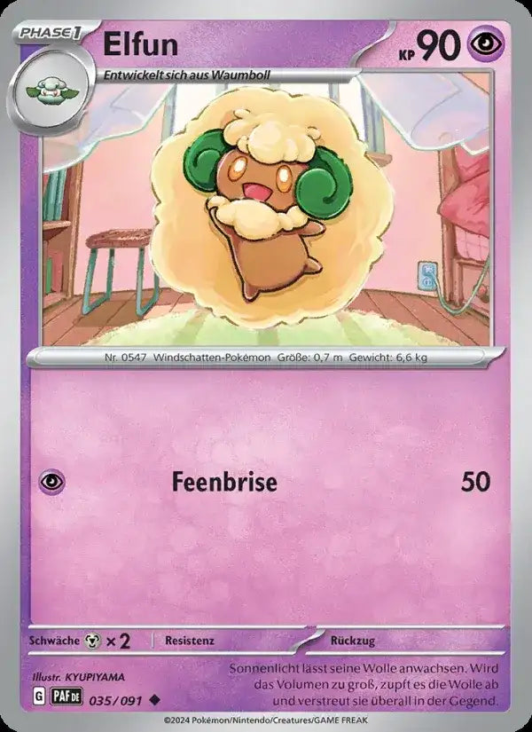 Elfun 035/091 – Pokémon Paldeas Schicksale Karte