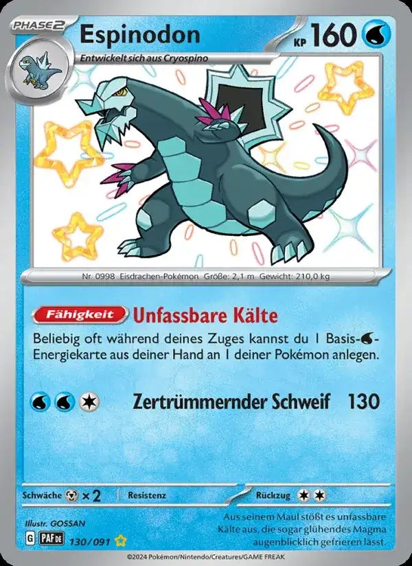Espinodon 130/091 – Pokémon Paldeas Schicksale Karte