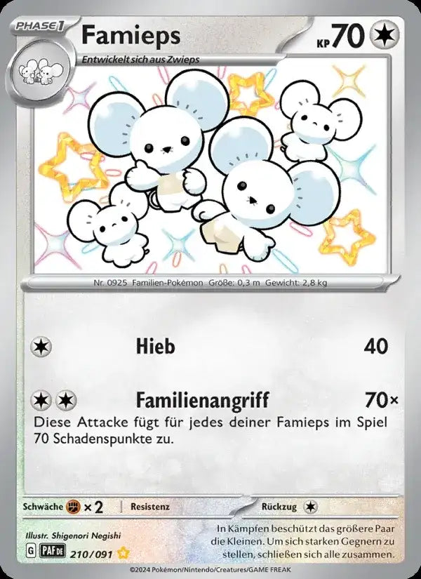 Famieps 210/091 – Pokémon Paldeas Schicksale Karte