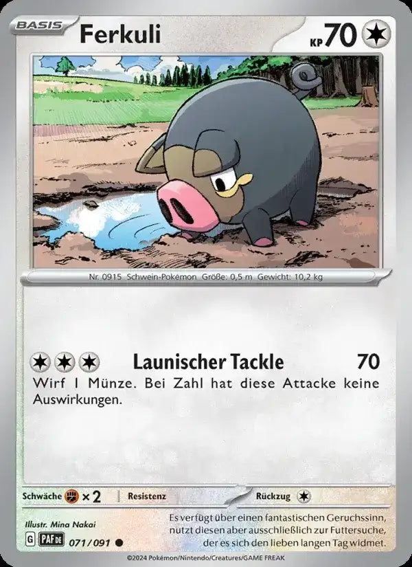 Ferkuli 071/091 – Pokémon Paldeas Schicksale Karte
