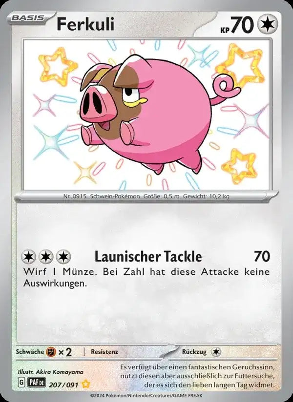 Ferkuli 207/091 – Pokémon Paldeas Schicksale Karte