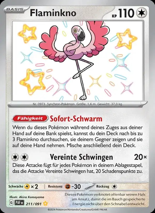 Flaminkno 211/091 – Pokémon Paldeas Schicksale Karte