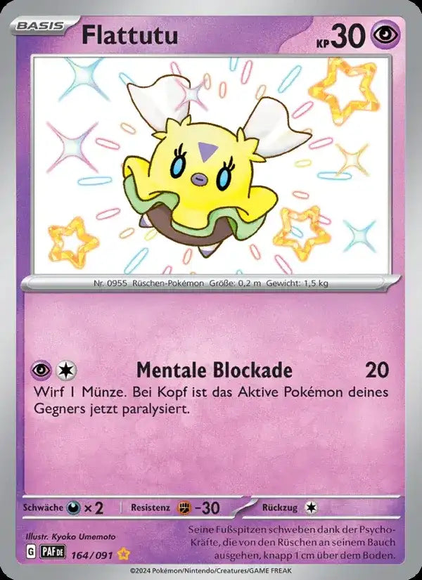 Flattutu 164/091 – Pokémon Paldeas Schicksale Karte