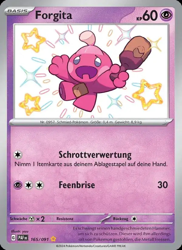 Forgita 165/091 – Pokémon Paldeas Schicksale Karte