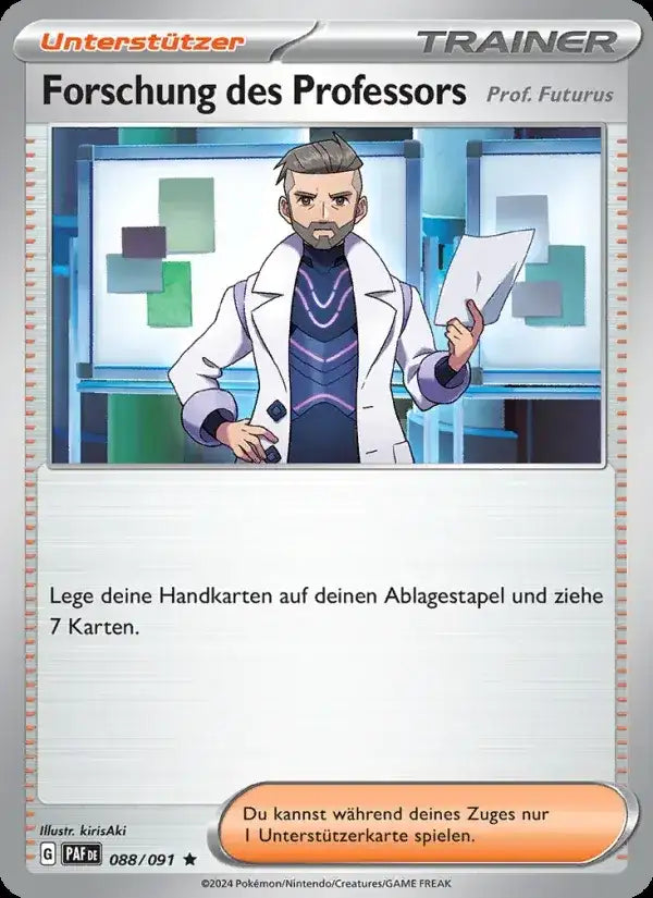 Forschung des professors 088/091 – Pokémon Paldeas Schicksale Karte
