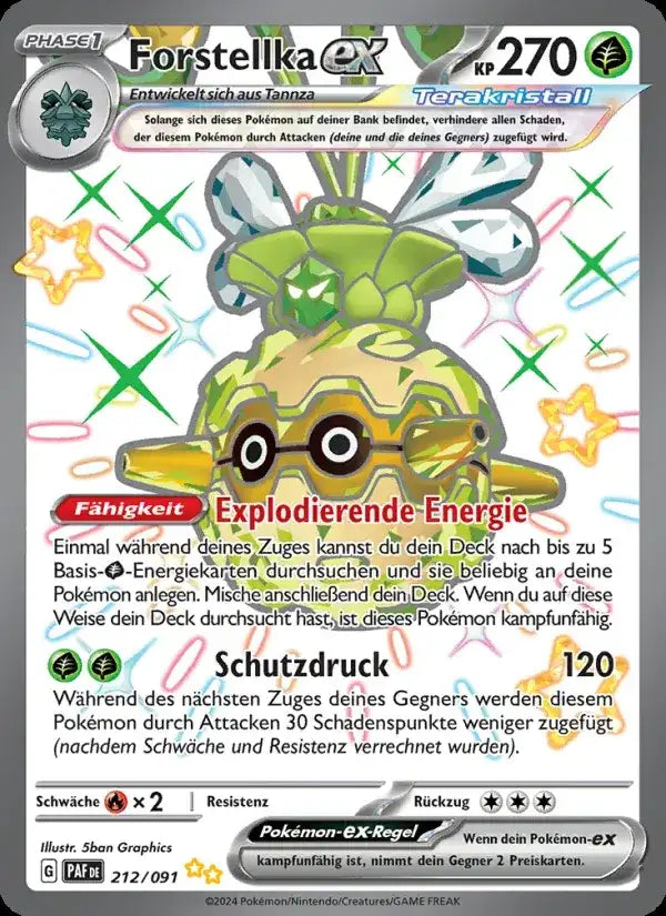 Forstellka ex 212/091 – Pokémon Paldeas Schicksale Karte