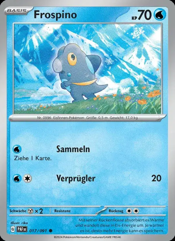 Frospino 017/091 – Pokémon Paldeas Schicksale Karte