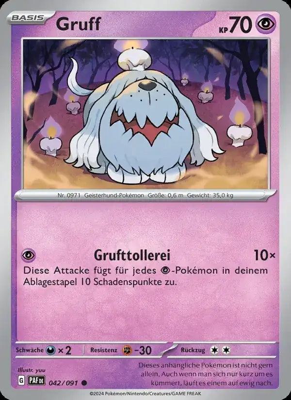 Gruff 042/091 – Pokémon Paldeas Schicksale Karte