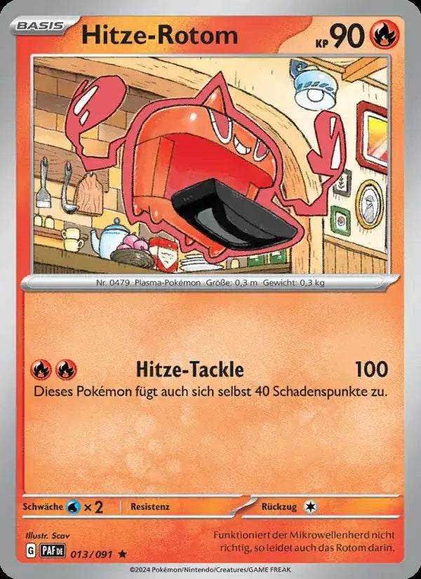 Hitze rotom 013/091 – Pokémon Paldeas Schicksale Karte