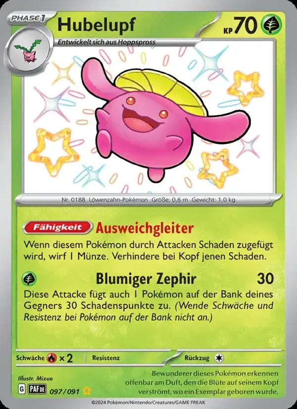 Hubelupf 097/091 – Pokémon Paldeas Schicksale Karte